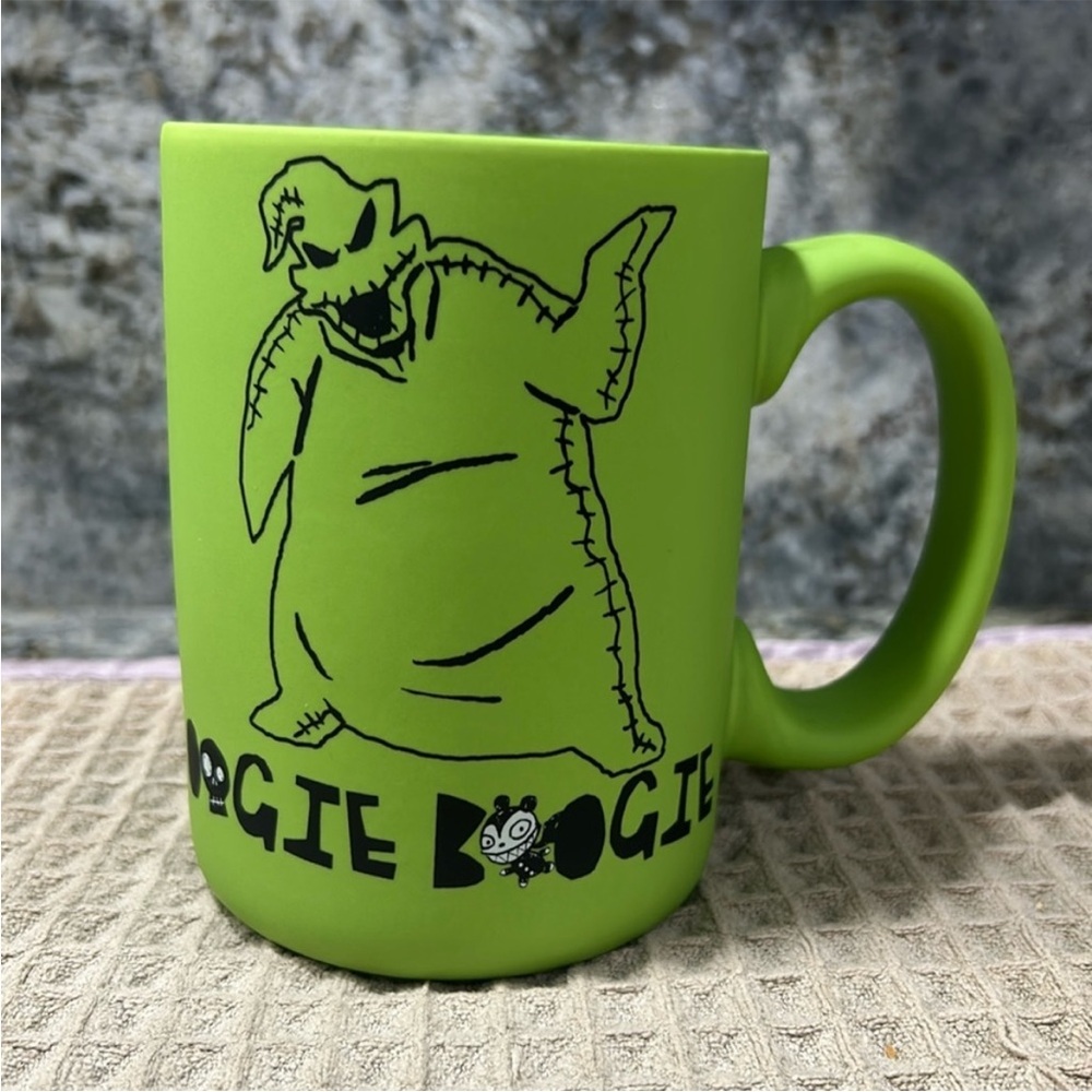 NWT Disney Oogie Boogie Soft Touch Green Mug Nightmare Before Christmas